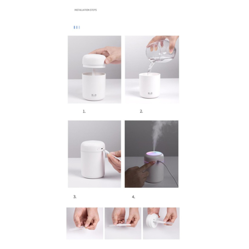 Portable Air Humidifier Aroma Essential Oil Diffuser for Car Home - Image 6